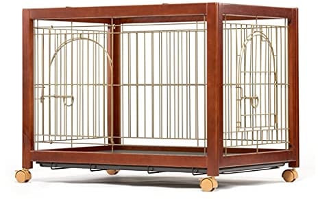 OPYTR Hundelaufstall Holz Hundebox mit WC Big Dog Extra Large Medium Groß Haustier Hund Zaun Metall Hundesport und Zaun Indoor-Käfig Gehege Laufstall (Color : Cage)