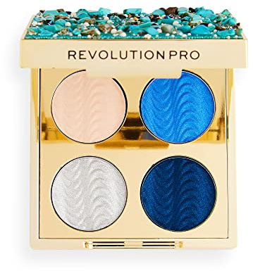 Revolution Pro, Ultimate, Eye Quad, Lidschattenpalette, Ocean Treasure, 4 Farbtöne, 3.2g