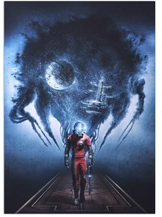 Displate – Metallposter - Magnet-Montage - Prey - Prey Key Art - Point of Origin 45 cm x 32 cm
