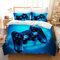LLTTEER Gamepad Bettwäsche Set Jungen Gamer Bettbezug Set Jungen Gamepad Bettwäsche Set 3D Effekt Gamepad Druck Microfaser Bettbezug und Kissenbezug 65x65cm (Gamepad 03, 135 x 200 cm)