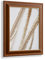 VO design Dekorativer Bilderrahmen Kjell aus Massivholz in 91,5 x 61 cm Nussbraun Gold Dekor im Vintage Stil mit antireflex Kunstglasscheibe