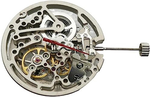 MOUDOAUER 1 x automatisches, mechanisches Skelett-Uhrwerk für Seagull TY2809 Reparaturteil, weiß