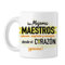 BAOBAB REGALOS Los Mejores Maestros, educan, inspiran y enseñan desde el Corazón - Taza Profesores y Profesoras Fin De Curso - maestro - maestra. Cerámica blanca Ideal Para Beber Café