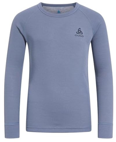 Odlo Kinder Funktionsunterwäsche Langarm Shirt Active WARM ECO, Folkstone Gray, 104
