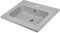 Lavabo ad Incasso Mineral Marmo Colore Grigio Cenere Mobile Lavandino per Composizione bagno (cm 61x46)