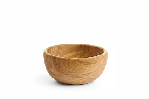 HENDI Schüssel, dekorative Schale, Dekoschale, für Snacks-Brot, ø175x(H)65mm, Olivenholz