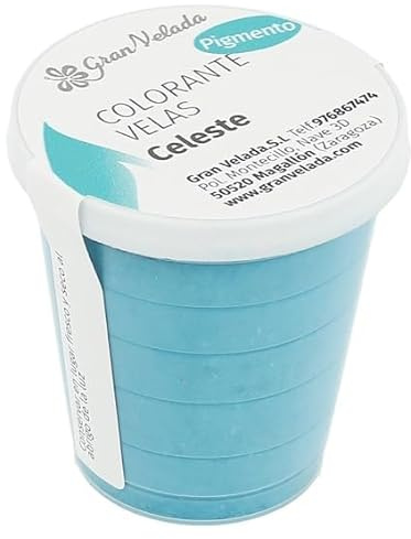 Gran Velada Colorante velas celeste pigmento, Capacidad 150 cc