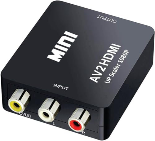 ZISONIX AV RCA CVBS vers HDMI Vidéo Audio Convertisseurs Adaptateur Support 720 1080P pour Caméra, Xbox 360, PS1, PS2, WII, N64, Snes, NES, PSP, Lecteur DVD, VHS
