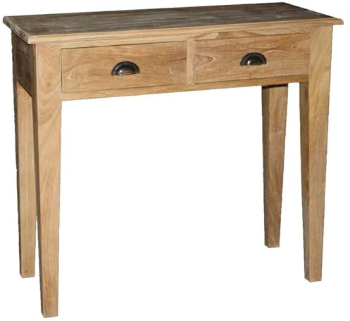 Teako Design Anrichte Väsa aus Teakholz, Massivholz Möbel, Langlebige Teakholzmöbel, Exklusive Esszimmermöbel, Praktische Wohnzimmermöbel, Teak Kommode schmal, Farbe: Natur, Größe: 80 cm