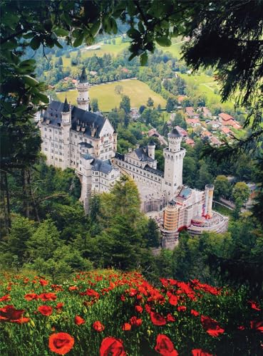 Buffalo Games - Schloss Neuschwanstein - 1000 Teile Puzzle für Erwachsene Herausforderndes Puzzle perfekt für Spieleabende - Fertige Größe 26,75 x 19,75