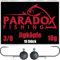 Paradox Fishing Jigköpfe Set 15x 18g 3/0 I Jig Köpfe Gummifisch mit Jighead für Gummifische Barsch Hecht Zander Angelzubehör