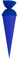itenga kleine Bastelschultüte Geschwister Schultütenrohling Zuckertüte Schultüte 35cm rund mit Filzverschluss (blau)