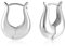 Silber 925 Ohrringe Klobige Creolen Damen, Kleine Klobige Creolen Sterling Silber Kleine Ohrringe Glänzende Hohle Creolen Dicke U-förmig Creolen Ohrringe leichte Schmuckgeschenke Damen Mädchen