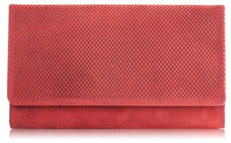 PP PAOLO PERUZZI collection Damen Leder Geldbörse groß geräumig viele fächer Vintage T-113 Rot
