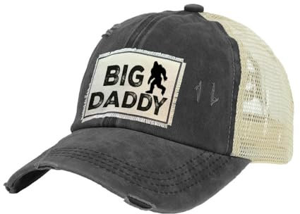 BRIEF INSANITY Trucker-Mütze – lustige Outdoor-Thema, humorvolle Neuheit, Snapback-Hut, Unisex-Erwachsene Trucker-Kappe, Big Daddy Sasquatch, Einheitsgröße