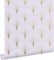 Tapete Art Decó Muster Violett und Gold 0,53 x 10,05 m - von ESTAhome