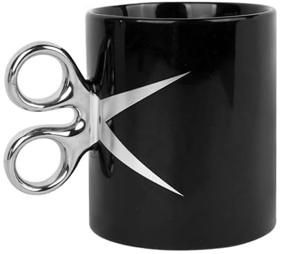 Kaffeetasse mit Schere, Kaffee und Teetasse, Geschenk für Haarstylisten, Große Kapazität, Keramik Funbecher, Friseur, Kunst, Teetasse, Geschenk für Stylisten, Geschenke