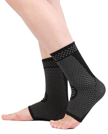 Acpetdr Manchon de compression pour fasciite plantaire, manchon de compression pour éperon calcanéen, gonflement des pieds, fatigue et entorse (L)