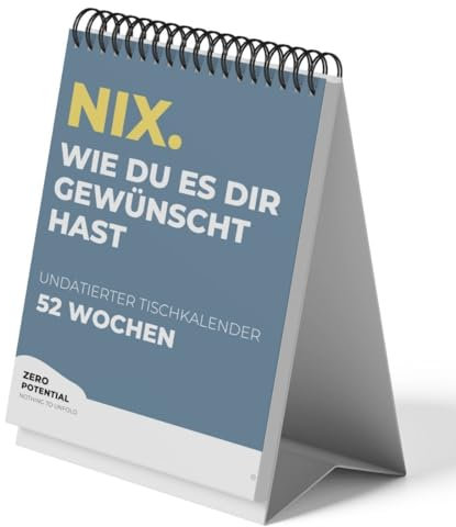 Nix Kalender 2025 - Für Leute, die sich nichts wünschen, ein tolles Nix Geschenk zu Weihnachten.