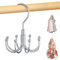 Gürtelhalter, Gürtel Aufbewahrung Multifunktional Krawattenbügel BH Organizer Platzsparende Kleiderbügel für Socken, Gürtel, Handschuhe, BH (Silver)