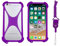 ABCTen Case for BRONDI AMICO VERO 4G Shock-Absorption Bumper Cover Protective Rubber Elastic Silicone Phone Case for XGODY X32 S21 S22 S23 Case With a Strap (Purple)