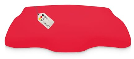 DUKAL | Bezug für Derila (Queensize) Memory Foam Kopfkissen | 30 x 50 cm | aus hochwertigem DOPPEL-Jersey | 100% Baumwolle | Farbe: rot