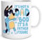 Peachy Antics Funny Father's Day Mug – Bluey Dad BOD Joke Design – Humorous Gift for Dad from Child or Children – 10oz Ceramic Novelty Drinkware – Traditional Style – PM330