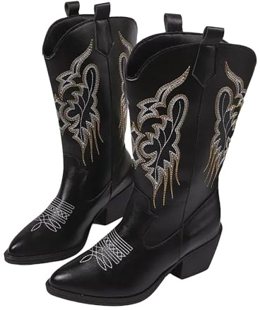 Stivali Texani Donna estiviStivali Gomma Bambina Eleganti Pelle Antiscivolo per Laterale E Lacci con Motivo Stampato Stivali Donna Texani Wellington Perstivaletti con Pelo