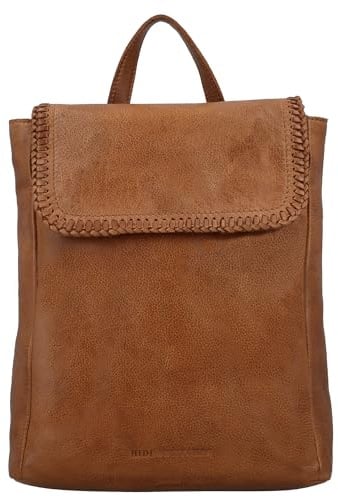 Hide & Stitches - Handtasche Rucksack Damen aus Leder - Cognac