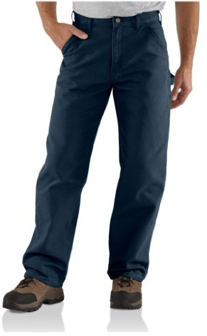 Carhartt Men's Loose Straight Washed Duck Dungaree, Midnight, W40 x L30