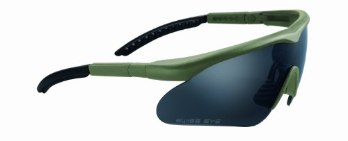 Sturm-Miltec Sturm Miltec SWISSEYE Raptor Sicherheitbrille, Rubber dask Green, one Size