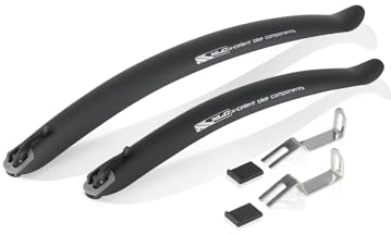 XLC Mudguard Set MG-C17 - Spritzwasserschutz für Ihr Fahrrad, Schwarz, 26
