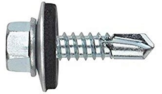 Index Fixing Systems ABE166325 [ DIN-7504-K autotaladrante de Cabeza Hexagonal Estampada. Tornillo con arandela ARVUL (6,3 x 25, Gris, 6,3 x 25 mm, P16, Set de 500 Piezas