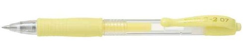 Pilot Set 6 Stifte Schreibender Gel G2 07 pte Durchschnitt gelb pastell