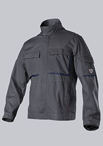 BP 1795-720-56-44/46l Arbeitsjacke, Stehkragen, verdeckter Frontreißverschluss, 305,00 g/m² Verstärkte Baumwolle, anthrazit/nachtblau, 44/46l