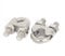 sourcing map 12mm 1/2 Inch Stainless Steel Wire Rope Cable Clamp Clips 2pcs