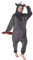 corimori 1852 Ruby Punk-Einhorn Damen Herren Onesie Jumpsuit Anzug Einteiler Kostüm Verkleidung Gr. 180-190cm, Schwarz