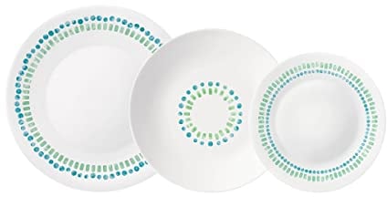 BORMIOLI WHITE MOON - Vajilla 18 piezas Mediterraneo