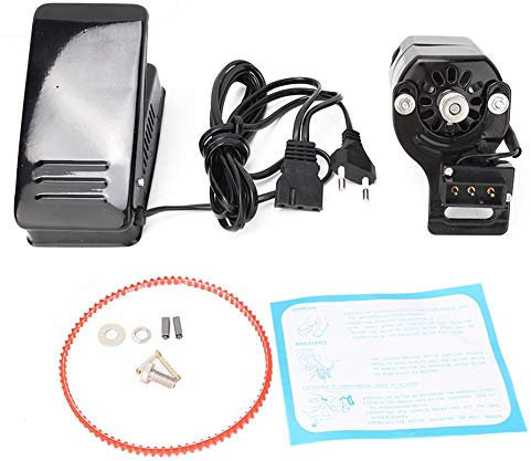 Nähmaschinen fußpedal, 100 W Nähmaschinen motor und Fußpedalsatz Teile für Haushalts nähmaschinen(EU-Stecker)