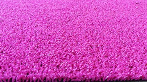 GleeGrass Césped Artificial Color Fucsia Altura 8mm (+/-5%) 9,95€/m2 (Ancho 1 x Largo 5 Metros)