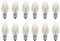 Bombilla de lámpara de noche, 220 V, 10 W, E12, tungsteno, a incandescente, segura y duradera, ambiente de alta temperatura hasta 180°, apta para lámparas de sal, lámparas aromáticas, 12 unidades