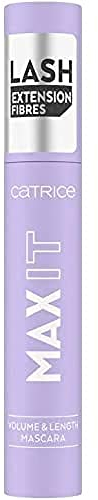 Catrice Max It Máscara de volumen y longitud n.º 010 Deep Black, acondicionadora de volumen, extendida, intensa, vegana, cumple con nuestro estándar de belleza limpia, sin perfume (11 ml)