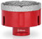 SagaSave M14 Foret à revêtement diamanté 85 mm pour verre, céramique, carrelage, marbre, céramique, bouteilles, etc Rouge