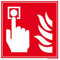 Signalétique.biz - Panneau Indicateur Incendie - Alarme Extincteur - PVC 1,5 mm, 125x125 mm