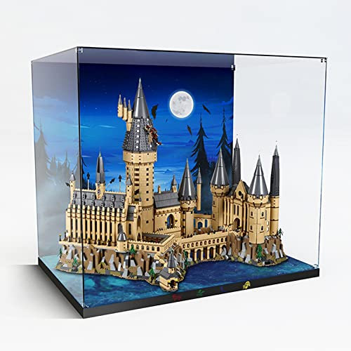PIPART Acryl-Vitrine für Lego 71043 Schloss Hogwarts, staubdichte, transparente Schaukasten (Lego-Set nicht im Lieferumfang enthalten)
