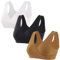 ZUMIY Maternity Nursing Bras, Seamless Maternity Bra for Pregnancy & Breastfeeding, Comfortable Wireless Bra Night Sleep Top (XL,Black+White+Olive/3pack)