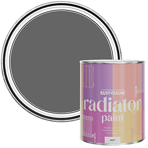 Rust-Oleum Peinture Grise Résistante à la chaleur pour Radiateur, Finition Mate - Gris Ombre 750ml