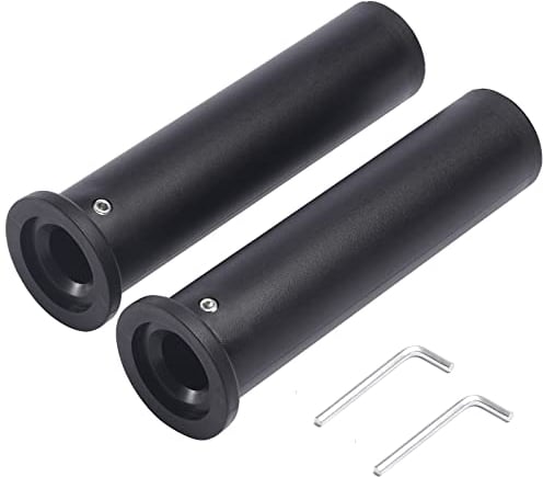 Olympic Adapter Sleeve (2 PCS), Converts 1 Standard Weight Plate Posts to 2 Olympic Weight Plate Posts, Suitable for 1 Standard Barbell Bars, Heavy Duty Nylon and Removable end Cap