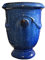 TucanoHamburg Pot de fleurs, modèle Anduze bleu, 35 x 42 cm, résistant au gel