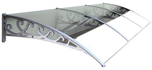 Door Canopy Awning, Door Canopy Awning,PC Polycarbonate Door Canopy Awning Shelter Roof Front Back Porch Outdoor Shade
